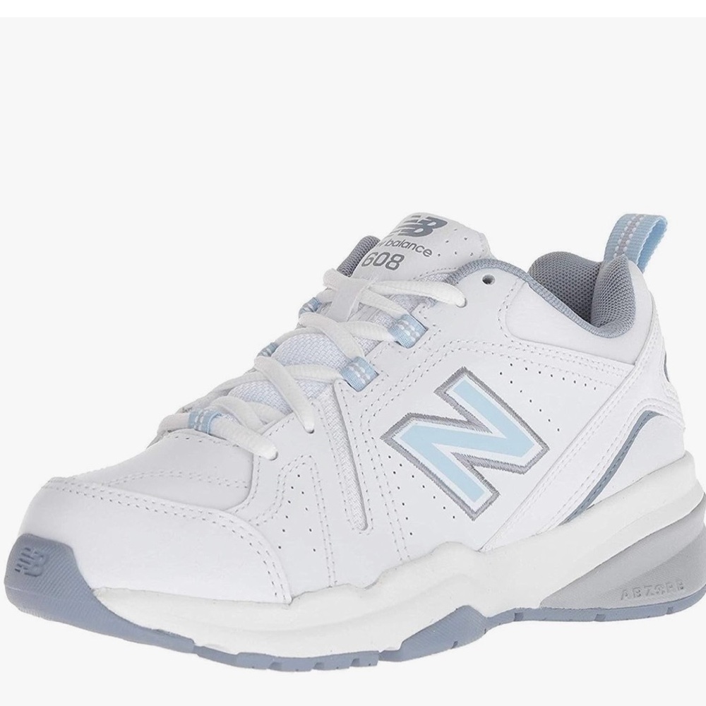 New Balance Women's White and Blue Sneakers
